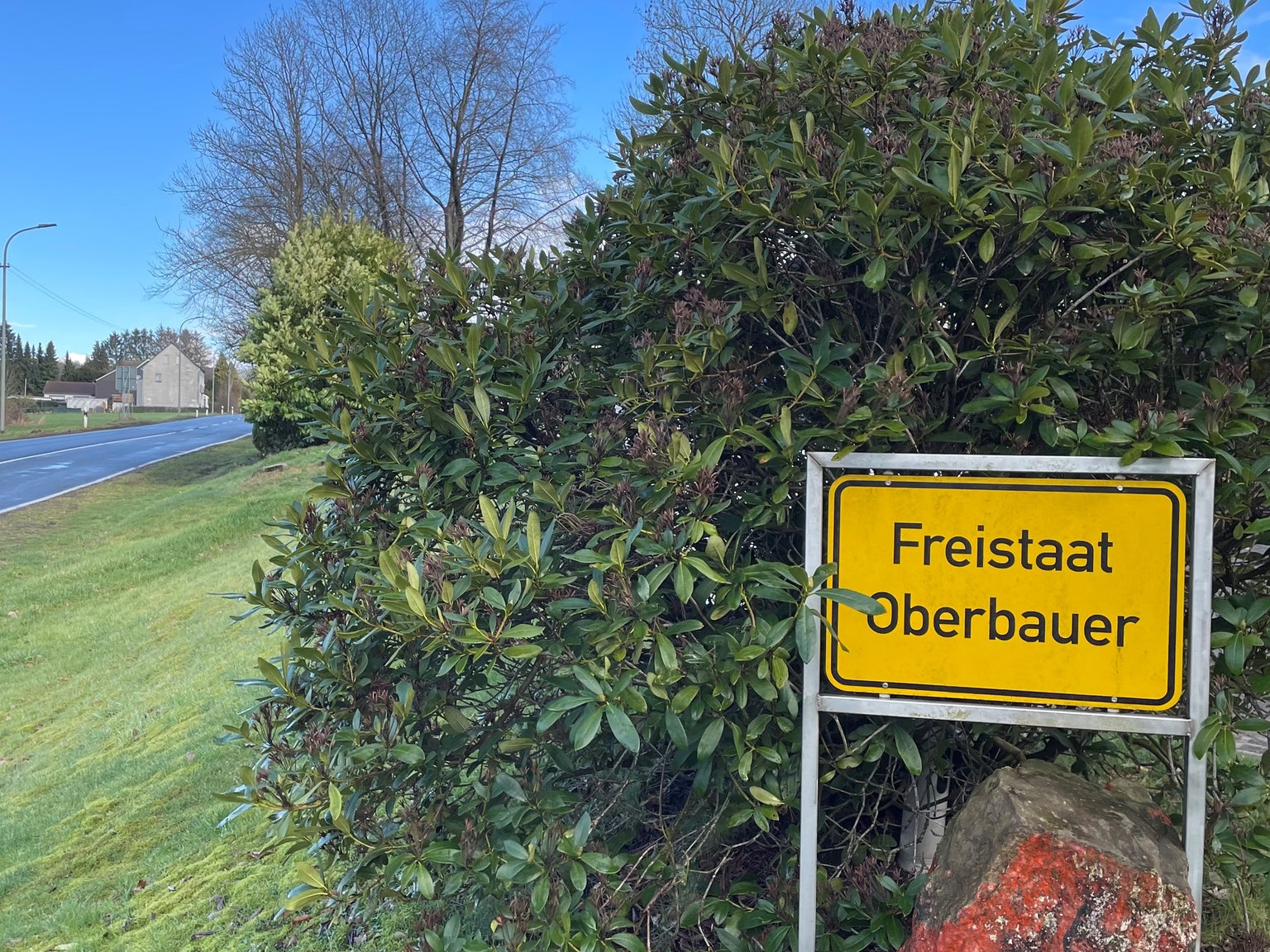 Ortseingangsschild Oberbauer